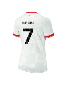 Liverpool Luis Diaz #7 Ausweichtrikot für Frauen 2024-25 Kurzarm